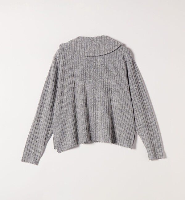 quaranciel「《予約》quaranciel:〈手洗い可能〉ポリエステル ベロア スキッパー ニット &  Iライン スカート」|ワンピース|