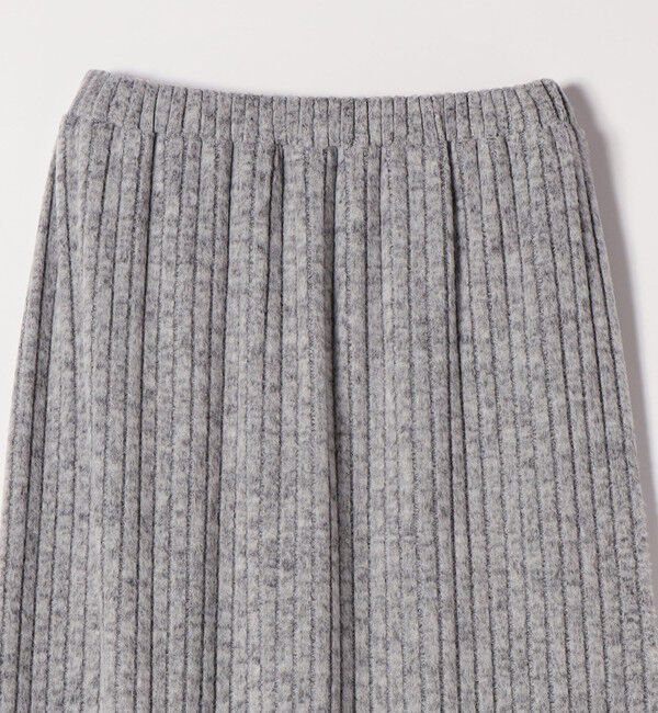 quaranciel「《予約》quaranciel:〈手洗い可能〉ポリエステル ベロア スキッパー ニット &  Iライン スカート」|ワンピース|