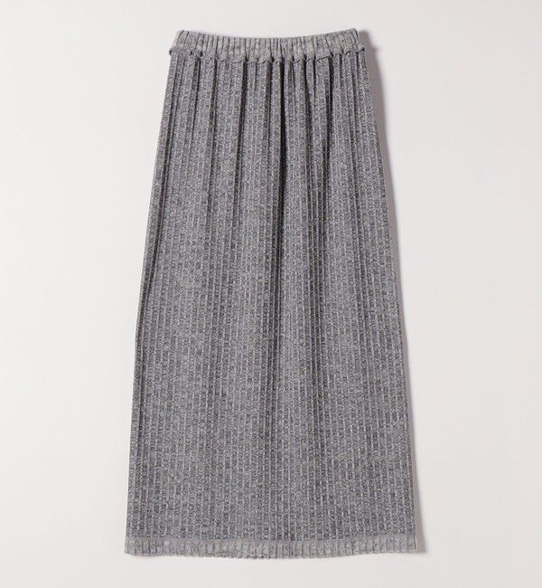 quaranciel「《予約》quaranciel:〈手洗い可能〉ポリエステル ベロア スキッパー ニット &  Iライン スカート」|ワンピース|