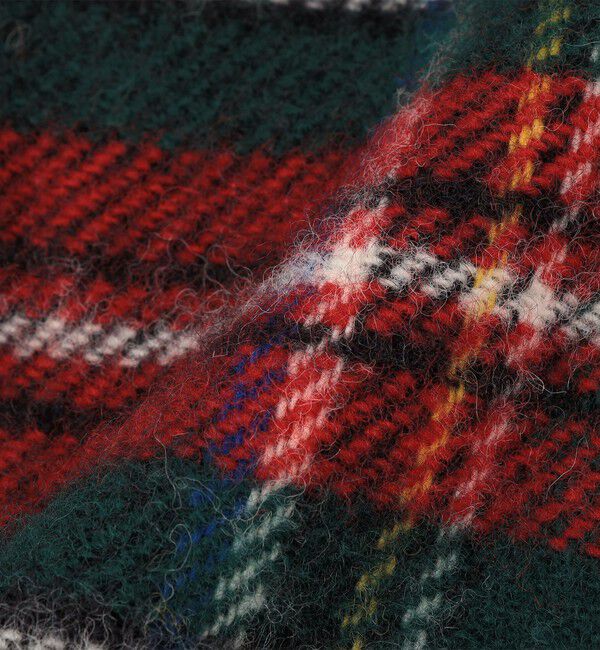 SHIPS any「TWEED MILL: チェック フリース ループ マフラー」|マフラー|