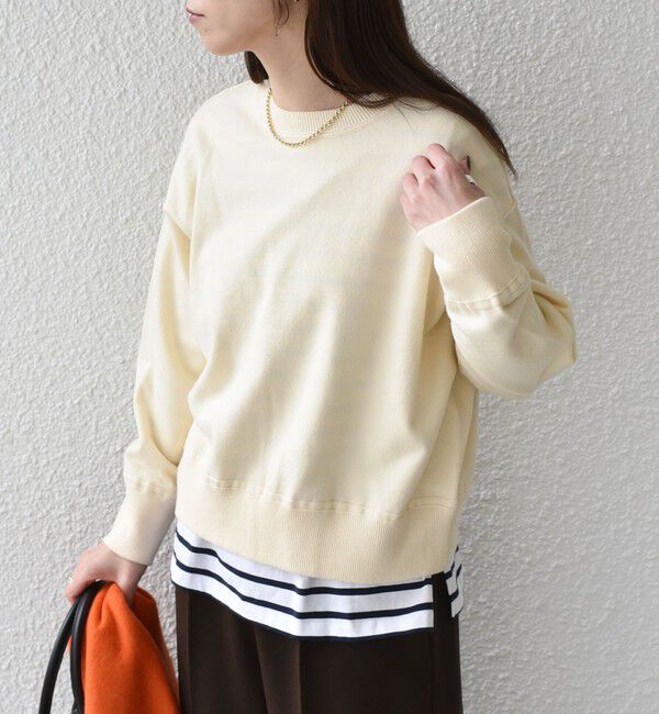 SHIPS Colors 「《一部追加予約》SHIPS Colors:〈手洗い可能〉スウェットライク バックジップ ニット◆」|ニット・セーター|