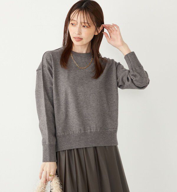 SHIPS Colors 「《一部追加予約》SHIPS Colors:〈手洗い可能〉スウェットライク バックジップ ニット◆」|ニット・セーター|