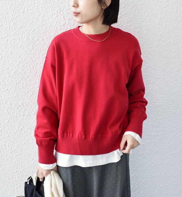 SHIPS Colors 「《一部追加予約》SHIPS Colors:〈手洗い可能〉スウェットライク バックジップ ニット◆」|ニット・セーター|