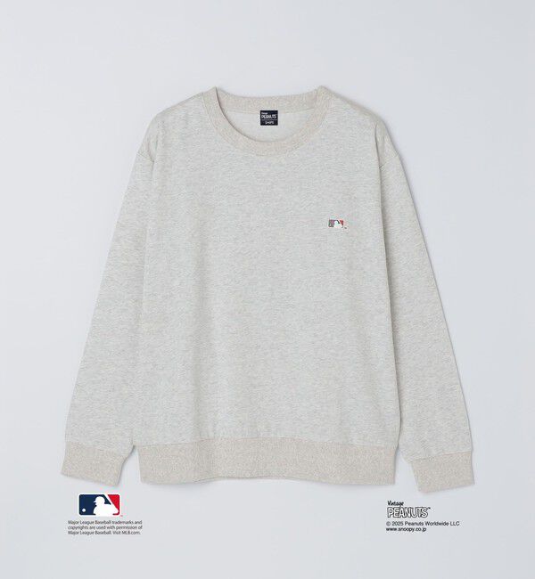 SHIPS「【WEB限定】SHIPS: VINTAGE PEANUTS&times;MLB プリント クルーネック スウェット」|スウェット・ジャージ|