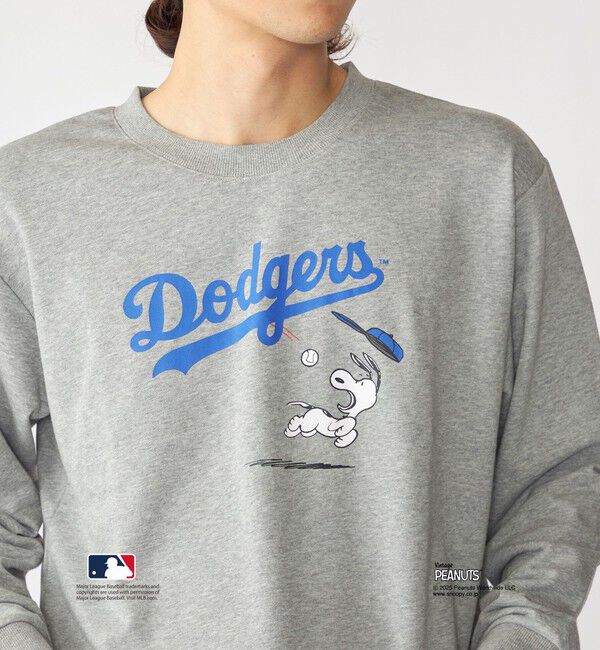 SHIPS「【WEB限定】SHIPS: VINTAGE PEANUTS&times;MLB プリント クルーネック スウェット」|スウェット・ジャージ|