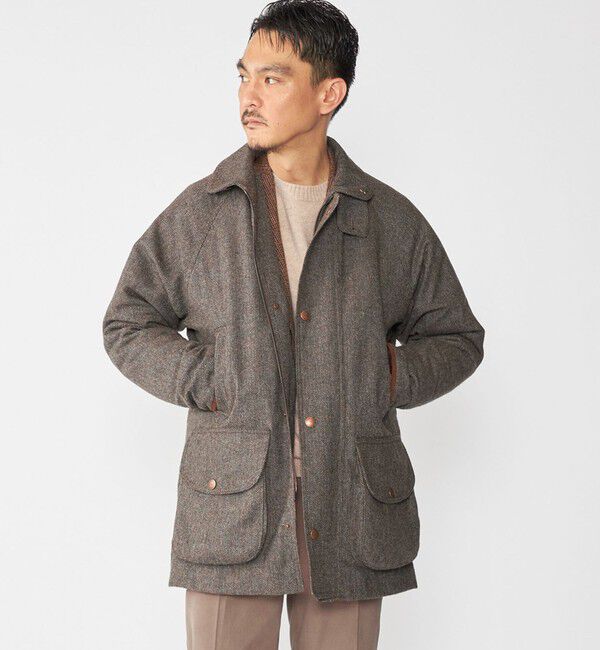 SHIPS「【SHIPS別注】CHRYSALIS: CHILTERN ツイード フィールド コート」|その他|オリーブ