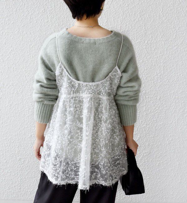 SHIPS for women「〈手洗い可能〉前後 2WAY レース キャミソール」|キャミソール|