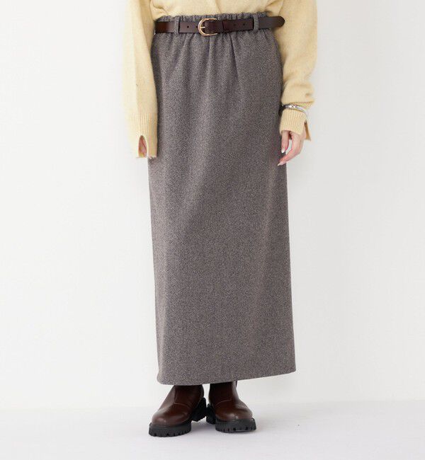 SHIPS Colors 「SHIPS Colors:〈手洗い可能〉ジャージー へリボーン / チェック タイトスカート」|スカート|