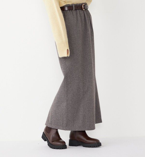 SHIPS Colors 「SHIPS Colors:〈手洗い可能〉ジャージー へリボーン / チェック タイトスカート」|スカート|