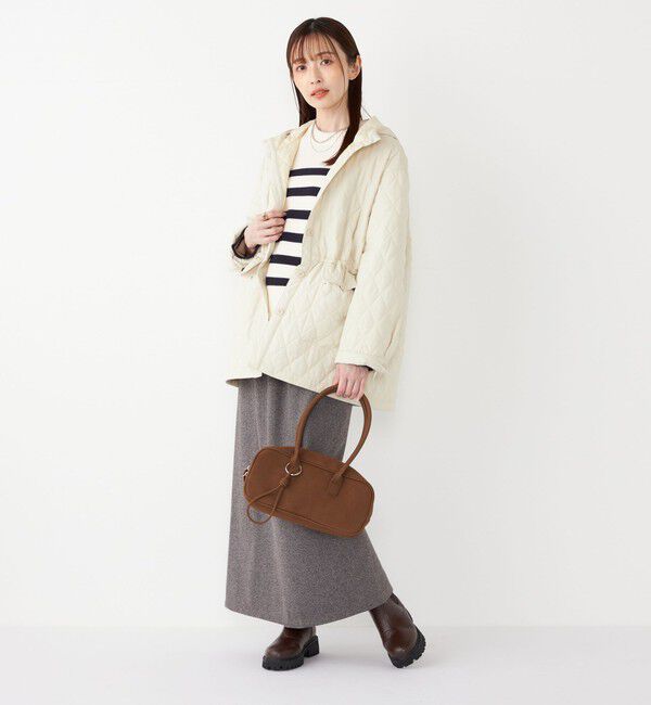 SHIPS Colors 「SHIPS Colors:〈手洗い可能〉ジャージー へリボーン / チェック タイトスカート」|スカート|