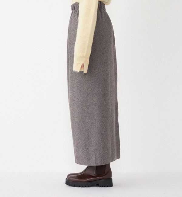 SHIPS Colors 「SHIPS Colors:〈手洗い可能〉ジャージー へリボーン / チェック タイトスカート」|スカート|