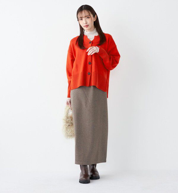 SHIPS Colors 「SHIPS Colors:〈手洗い可能〉ジャージー へリボーン / チェック タイトスカート」|スカート|