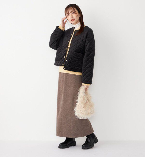 SHIPS Colors 「SHIPS Colors:〈手洗い可能〉ジャージー へリボーン / チェック タイトスカート」|スカート|