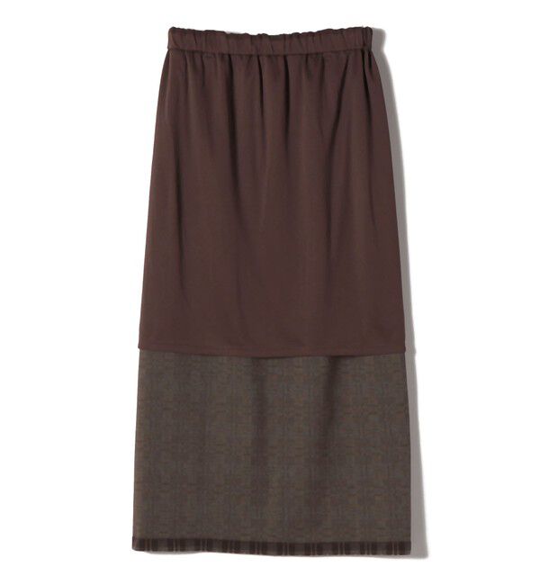 SHIPS Colors 「SHIPS Colors:〈手洗い可能〉ジャージー へリボーン / チェック タイトスカート」|スカート|