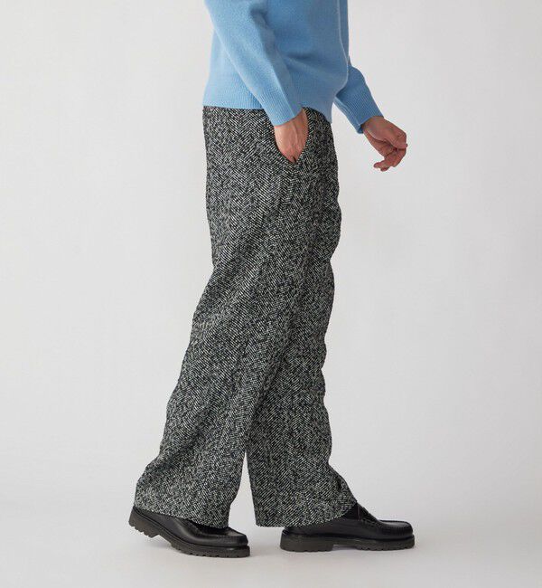 SHIPS「SHIPS: 〈手洗い可能〉リング ツイード バギー スラックス」|スラックス|