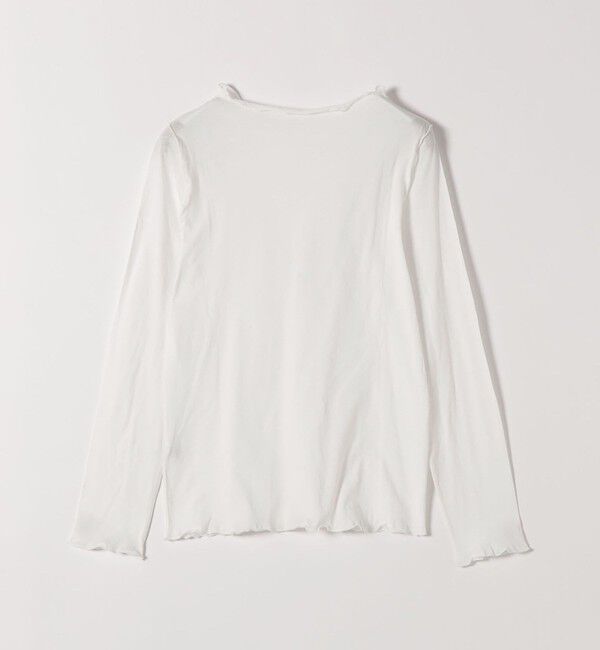 SHIPS any「《予約》SHIPS any:〈手洗い可能〉シアー コットン ボトルネック ロングスリーブ TEE」|Tシャツ・カットソー|