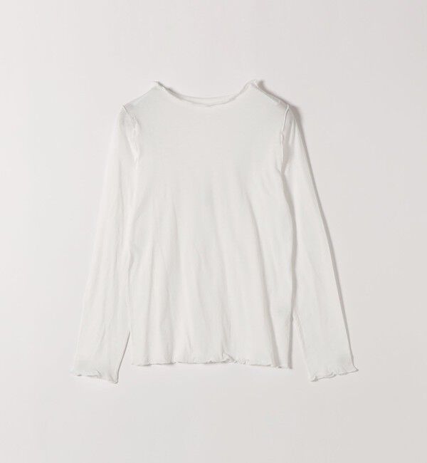 SHIPS any「《予約》SHIPS any:〈手洗い可能〉シアー コットン ボトルネック ロングスリーブ TEE」|Tシャツ・カットソー|