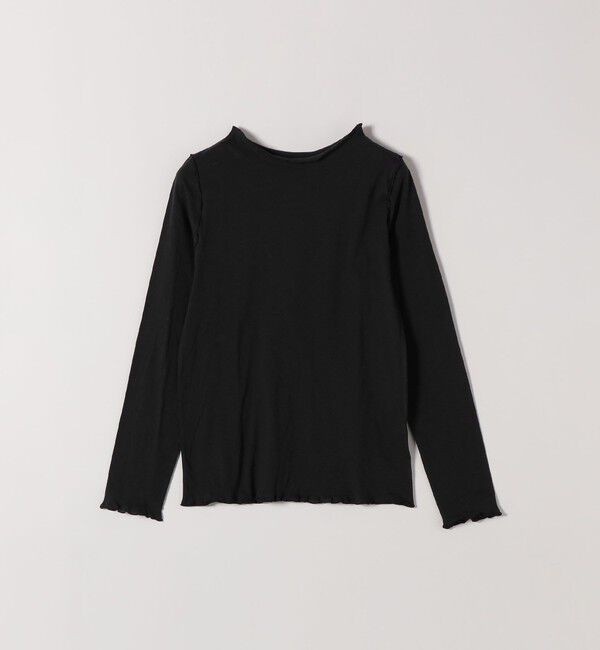 SHIPS any「《予約》SHIPS any:〈手洗い可能〉シアー コットン ボトルネック ロングスリーブ TEE」|Tシャツ・カットソー|