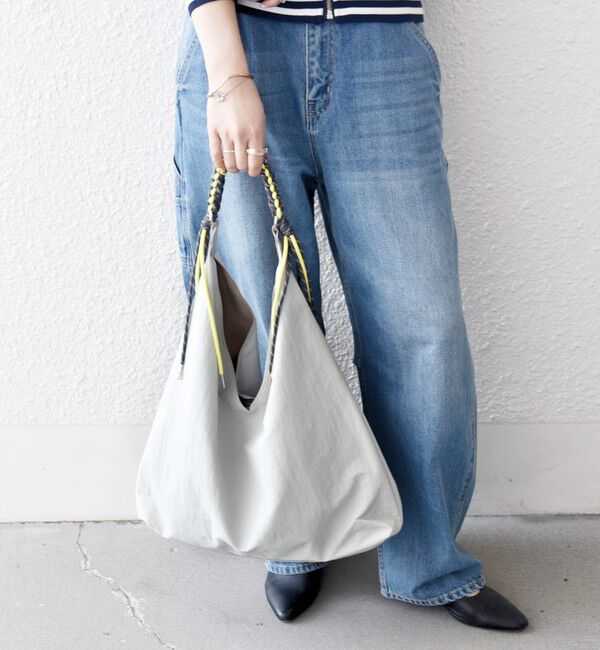 SHIPS any「《予約》SHIPS any: A4 Vカット コードハンドル トート バッグ」|トートバッグ|