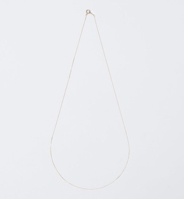 SHIPS「City Ambient Products: K10YG PLANER CHAIN NECKLACE」|ネックレス|
