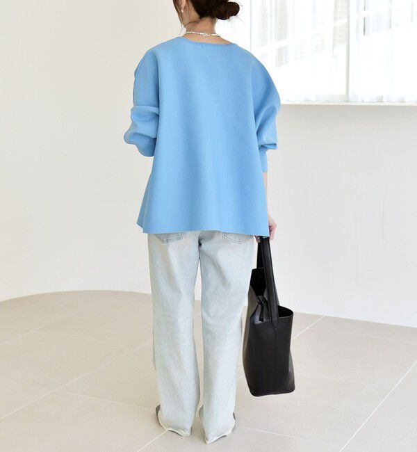 quaranciel「《予約》quaranciel:〈手洗い可能〉ボートネック ワイド ニット プルオーバー」|ニット・セーター|