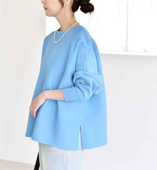 quaranciel「《予約》quaranciel:〈手洗い可能〉ボートネック ワイド ニット プルオーバー」|ニット・セーター|