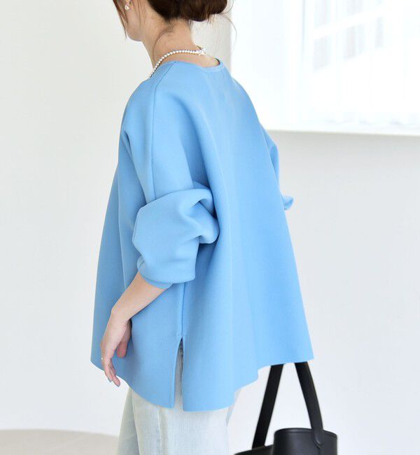 quaranciel「《予約》quaranciel:〈手洗い可能〉ボートネック ワイド ニット プルオーバー」|ニット・セーター|