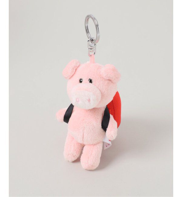 OUTDOOR PRODUCTS Usual Things「NICI(ニキ)/キーホルダー ピンクピッグ 10cm+リュック オレンジ/OUTDOOR PRODUCTS」|キーケース|オレンジ