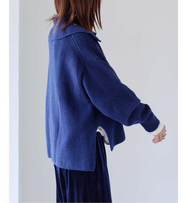 OUTDOOR PRODUCTS Usual Things「ワイドカラーニットプルオーバー」|ニット・セーター|