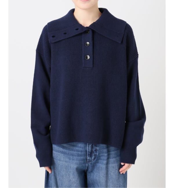 OUTDOOR PRODUCTS Usual Things「ワイドカラーニットプルオーバー」|ニット・セーター|