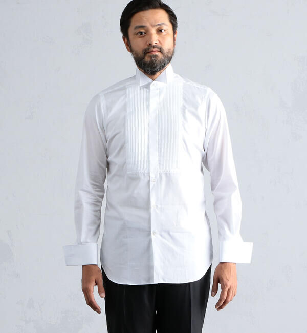 TOMORROWLAND MENS「140/2コットンブロード ウィングカラー ドレスシャツ」|シャツ・ブラウス|