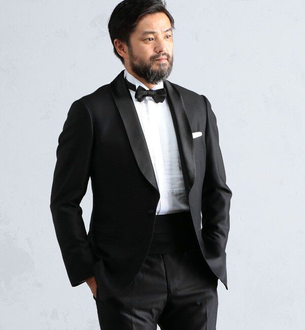 TOMORROWLAND MENS「Super150'sウールドスキン ショールカラータキシードジャケット」|テーラードジャケット|