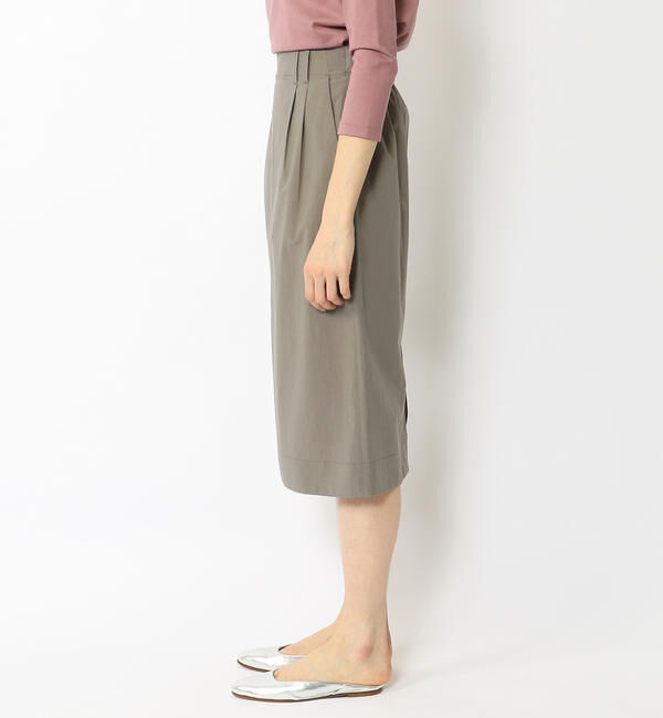 GALERIE VIE「コンパクトコットン Iラインイージースカート」|タイト|