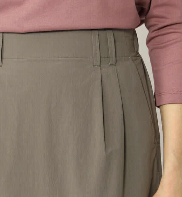 GALERIE VIE「コンパクトコットン Iラインイージースカート」|タイト|