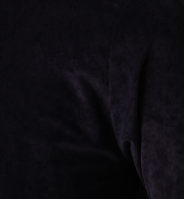 MACPHEE「トリアセテートポリエステルベロア ハーフスリーブプルオーバー」|Tシャツ・カットソー|