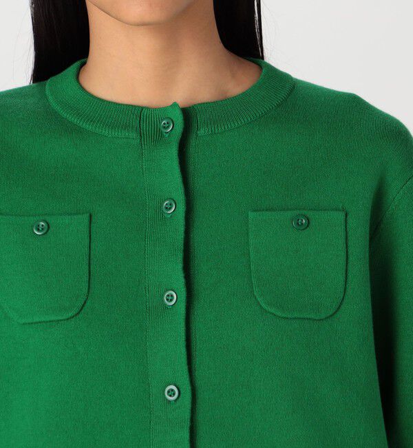 CABaN「コットンカシミヤ クルーネックカーディガン」|カーディガン|