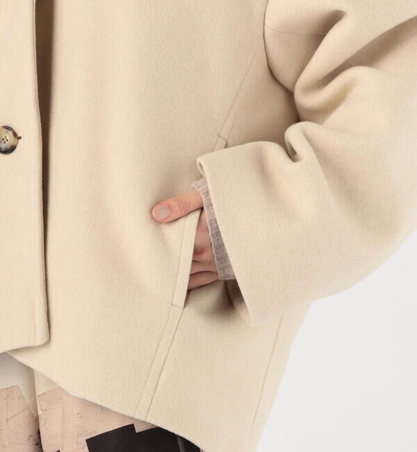 DES PRES「ニューモッサ フーデッドショートコート」|その他|