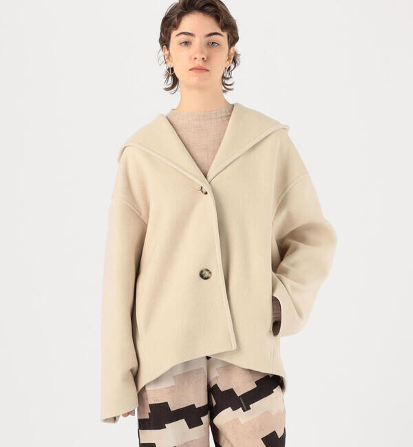 DES PRES「ニューモッサ フーデッドショートコート」|その他|