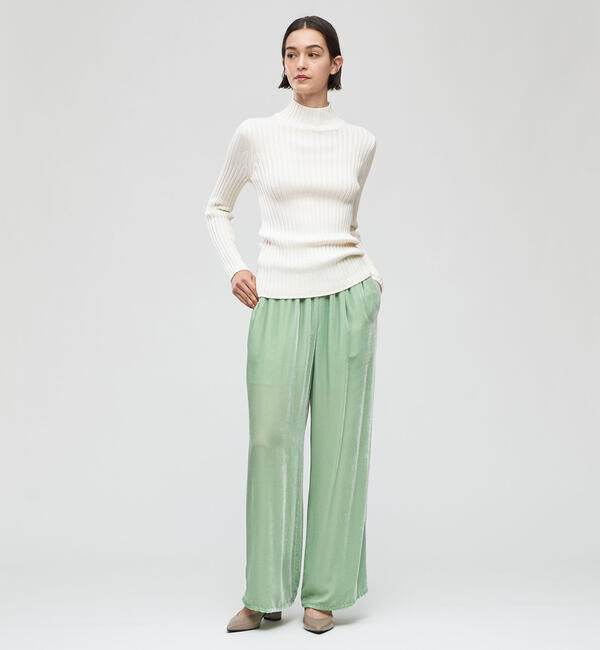 DES PRES「レーヨンキュプラベルベット ギャザーワイドパンツ」|その他|