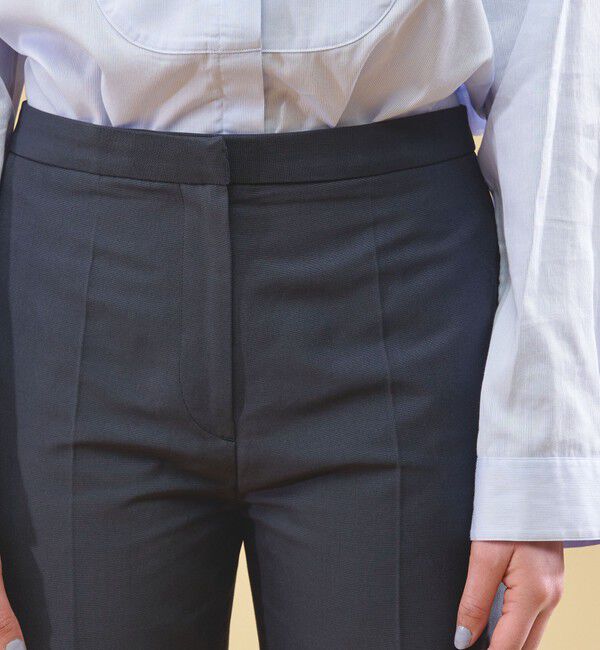 DES PRES「コットンシルクグログラン シガレットパンツ」|スラックス|