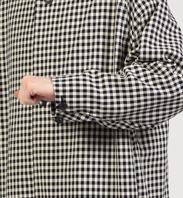 CABaN「CABaN コットン ギンガムチェック スタンドカラーコート」|その他|