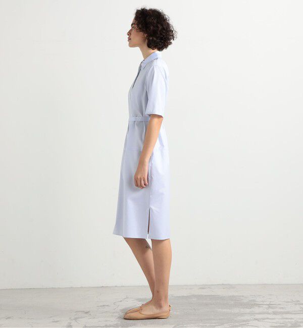 BACCA「コットンツイル ベルテッドシャツワンピース」|ワンピース|