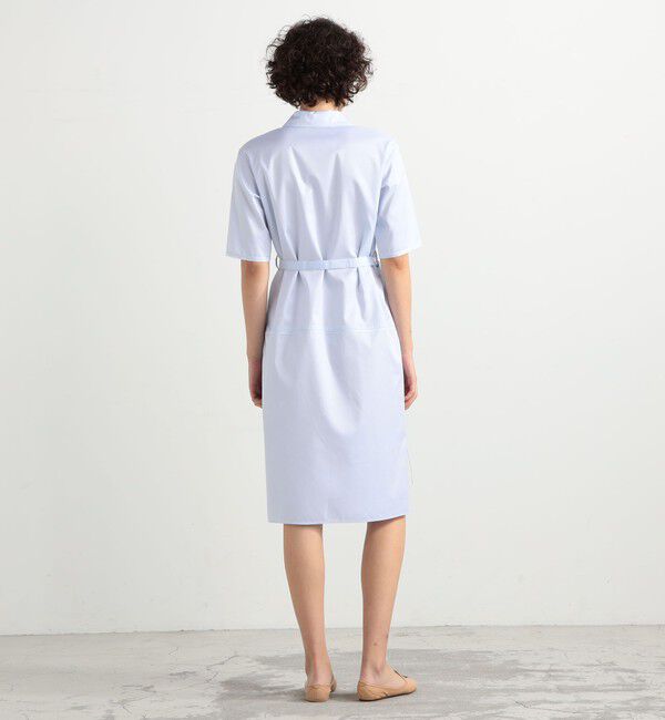 BACCA「コットンツイル ベルテッドシャツワンピース」|ワンピース|