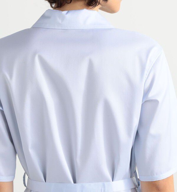 BACCA「コットンツイル ベルテッドシャツワンピース」|ワンピース|