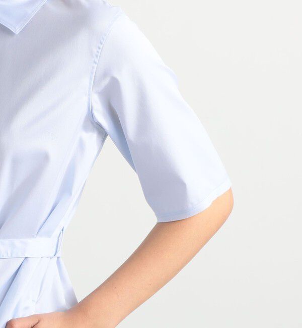 BACCA「コットンツイル ベルテッドシャツワンピース」|ワンピース|