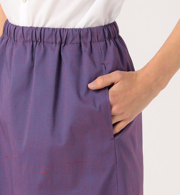 CABaN「シルクネップストレッチ ロングスカート」|スカート|