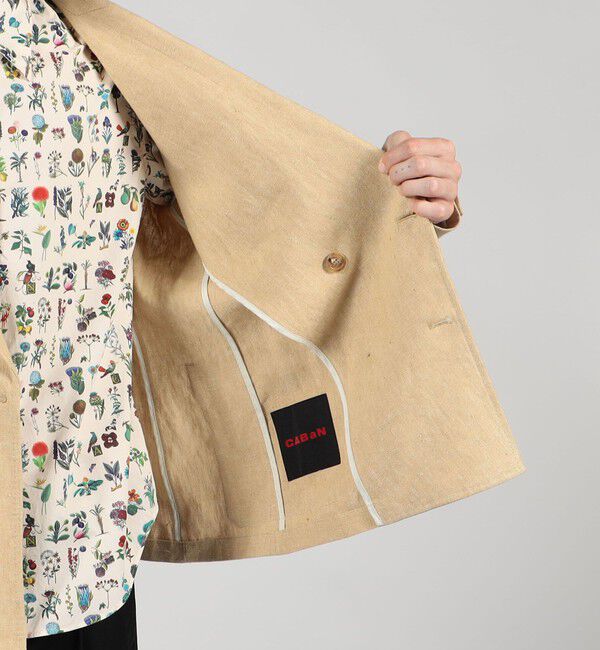 CABaN「CABaN アイリッシュリネン ダブルブレストジャケット」|テーラードジャケット|