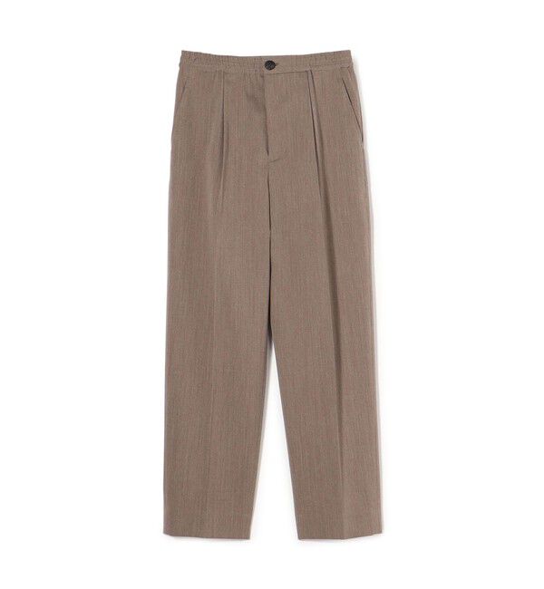 GALERIE VIE「ライトウールギャバジン タックストレートパンツ」|その他|47 ブラウン