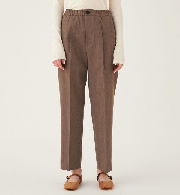GALERIE VIE「ライトウールギャバジン タックストレートパンツ」|その他|
