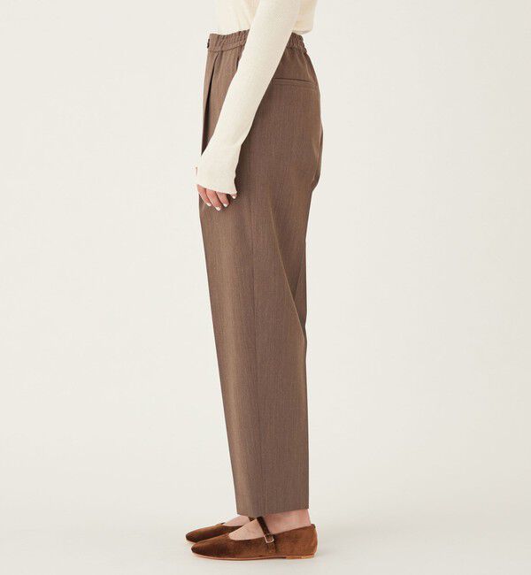 GALERIE VIE「ライトウールギャバジン タックストレートパンツ」|その他|